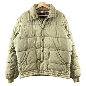 Vintage Westwind Sportswear Tan USA Quilted flannel Lined Men’s full zip XL